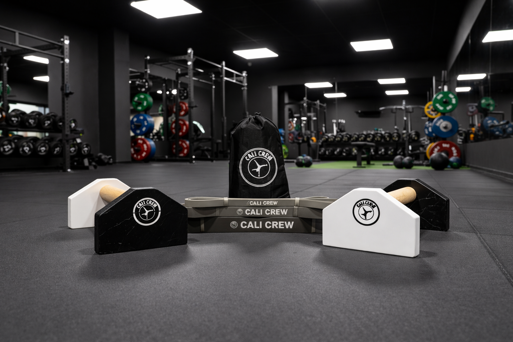 Simplistic Parallettes + Resistance Band 3-pack